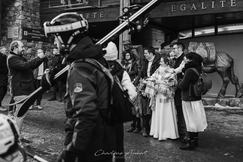 Photographe mariage Savoie hiver montagne 